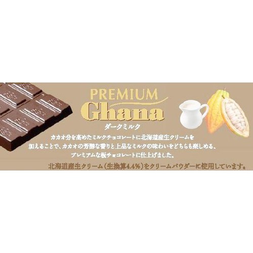 ロッテ プレミアムガーナ ダークミルク 70g Green Beans