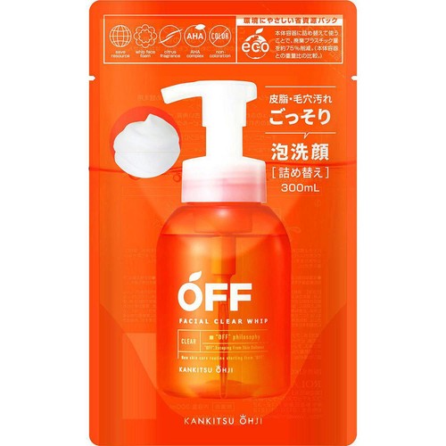 コスメテックスローランド 柑橘王子 フェイシャルクリアホイップSP 洗顔料 詰め替え 300mL