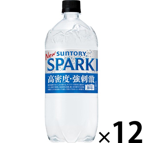 サントリー THESTRONG 天然水スパークリング 1ケース 1050ml x 12本