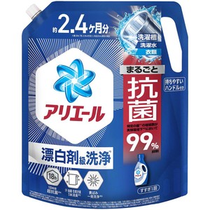 P&G アリエール 洗濯洗剤 液体 超抗菌プレミアム 漂白剤級洗浄 清潔で