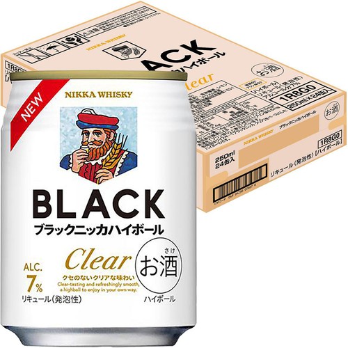 【7%】アサヒ ブラックニッカハイボール 1ケース 250ml x 24本