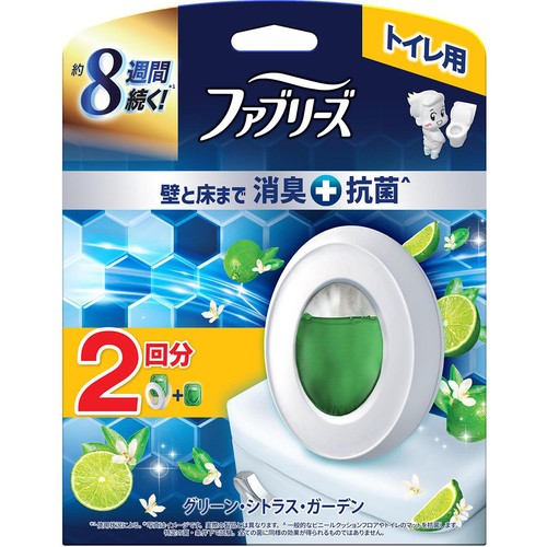 P&G ファブリーズ トイレ用 消臭剤+抗菌 グリーン・シトラス・ガーデン 6.3mL x 2回分