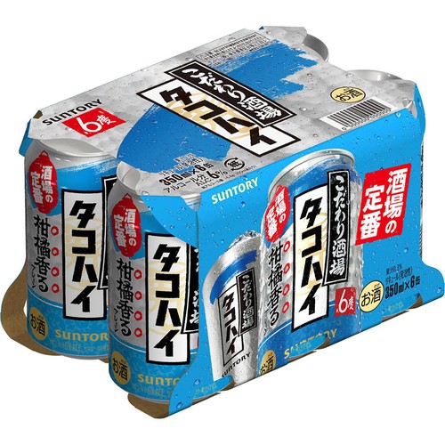 6%】 サントリー こだわり酒場のタコハイ 350ml x 6本 Green Beans