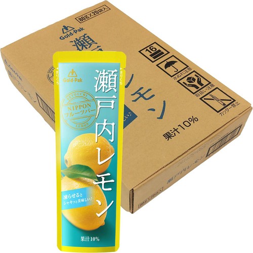 温室レモン詰合せ(100サイズ箱) ゴールドパック 瀬戸内レモン 1ケース 80g x 20袋 Green Beans