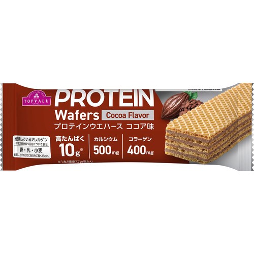 プロテインウエハース ココア味 ボール 37g x 9本 トップバリュ