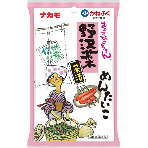 ナカモ 野沢菜茶漬 めんたいこ 3袋入