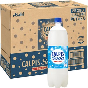 アサヒ飲料 カルピスソーダ 1ケース 1500ml x 8本 Green Beans
