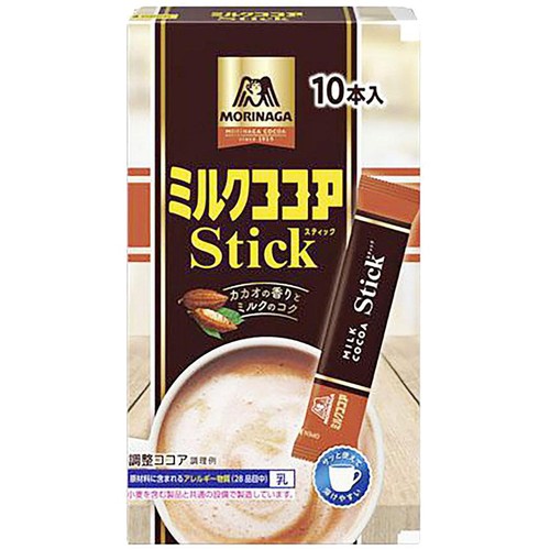 森永製菓 ミルクココアスティック 10本入 Green Beans | グリーン