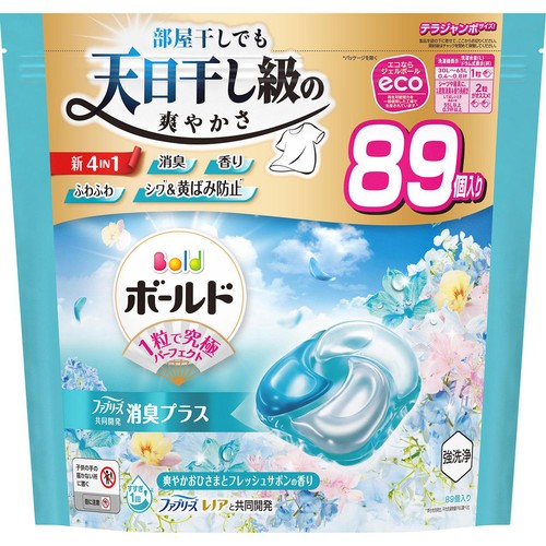 P&G ボールド 洗濯洗剤 ジェルボール 4in1 爽やかおひさまとフレッシュ