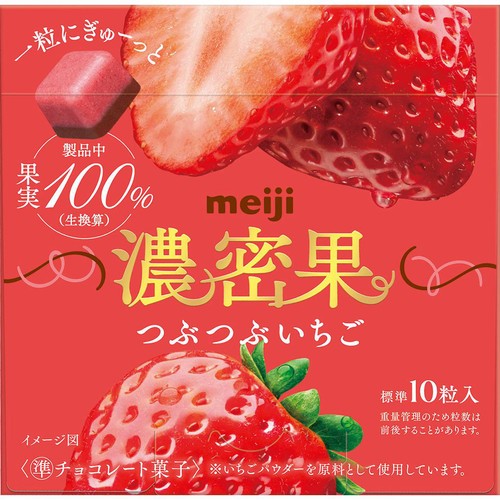 明治 濃密果つぶつぶいちご 32g Green Beans | グリーンビーンズ by AEON