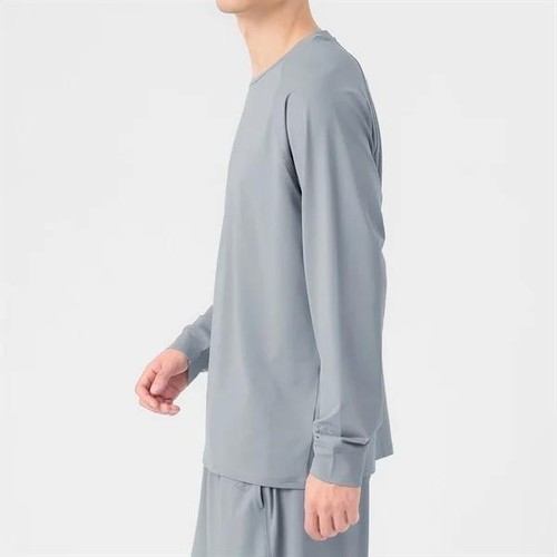 EXセリアント ウェア ルームウエア(ルーム長袖Tシャツ)  紳士 ライトグレー XL トップバリュ CELLIANT(セリアント)