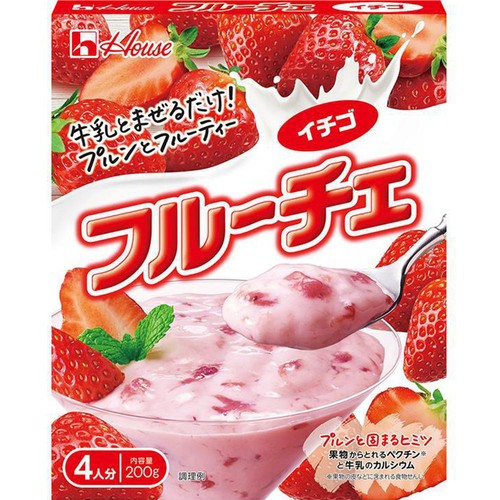 ハウス食品 フルーチェ イチゴ 4人分 (200g)