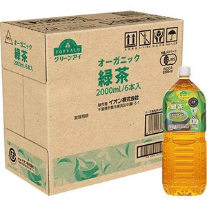 オーガニック緑茶＜ケース＞ 2000ml x 6本 トップバリュ グリーンアイ