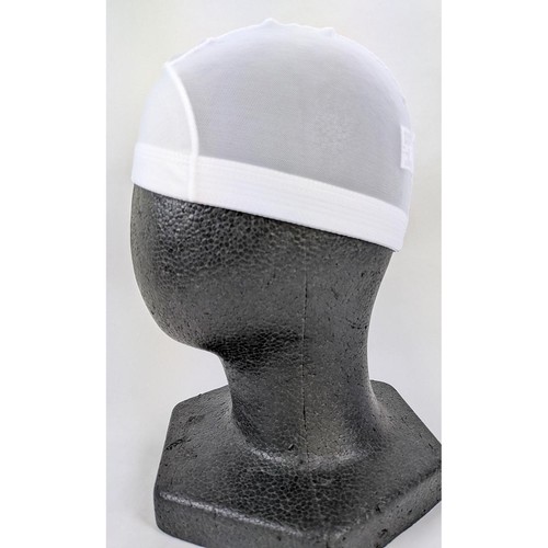 ネーム付きスイムキャップ 白 Mサイズ 頭囲50cm-55cm