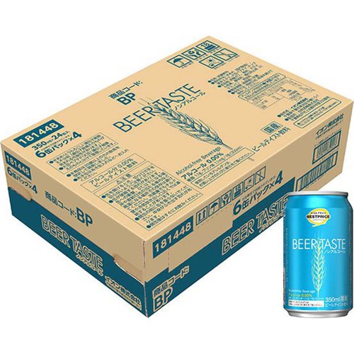 ノンアルコールビールテイスト0.00% 1ケース 350ml x 24本 トップバリュベストプライス
