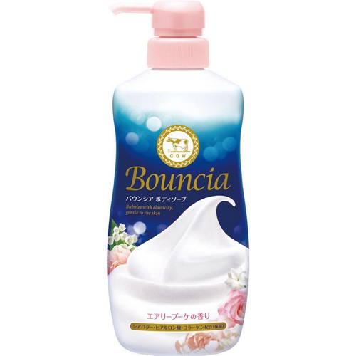 牛乳石鹸 バウンシアボディソープ エアリーブーケの香り ポンプ 480mL