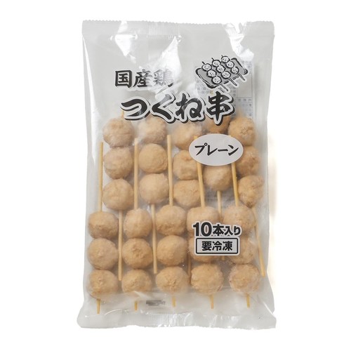 【冷凍】 国産鶏つくね串 10本(300g)
