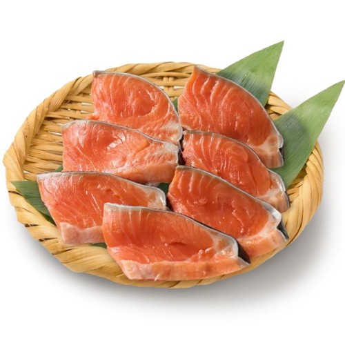 【冷凍】 塩銀鮭(養殖)背身 弁当カット切り身 7切(280g)