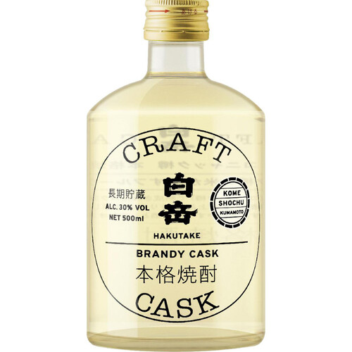 【数量限定】白岳 30度 米焼酎 CRAFT CASK 500ml