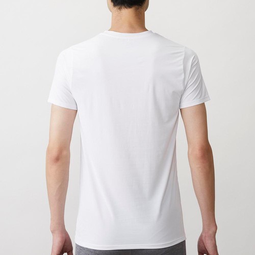 PEACE FIT(ピースフィット) SilkyFACT 半袖クルーネックシャツ 紳士 シロ 3XL トップバリュ