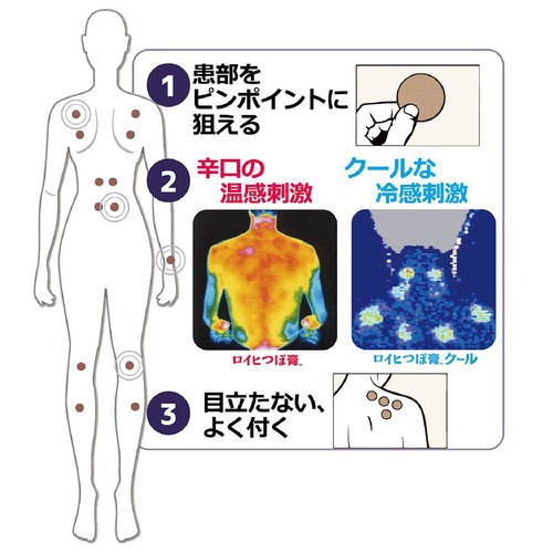 【第3類医薬品】◆ロイヒつぼ膏クール大判 78枚