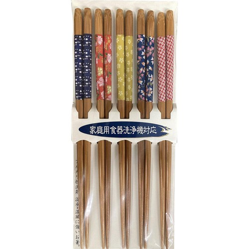イシダ 食洗機対応客用箸23cm 京のかおり おはしセット 日本製 5膳組