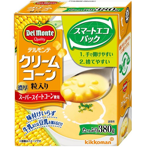 キッコーマン デルモンテ 濃厚クリームコーン 粒入り 380g