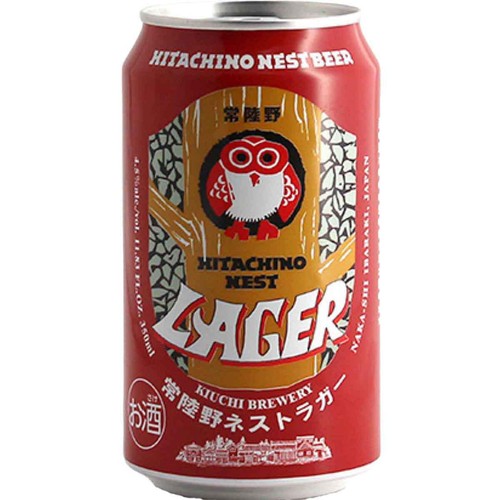【4.5%/茨城】 木内酒造 常陸野ネストビール ラガー缶 350ml