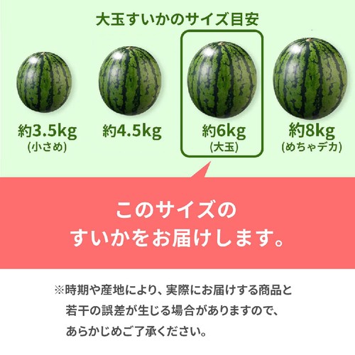 国内産 大玉すいか 6kg 1玉