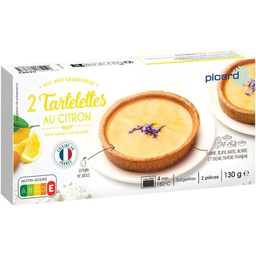 ピカール 小さなレモンのタルト【冷凍】 2個入