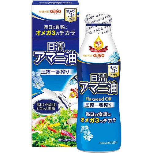 日清オイリオ アマニ油 320g 8本セット 日清オイリオ 日清 アマニ油 320g Green Beans | グリーンビーンズ by AEON