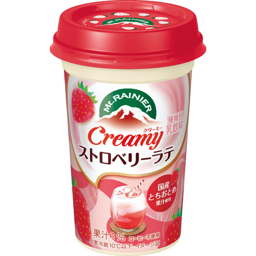 森永乳業 マウントレーニア クリーミーストロベリーラテ 240ml