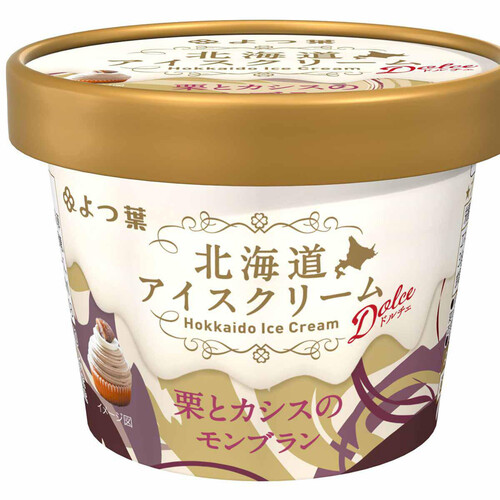 よつ葉乳業 北海道アイスクリーム ドルチェ 栗とカシスのモンブラン 114ml