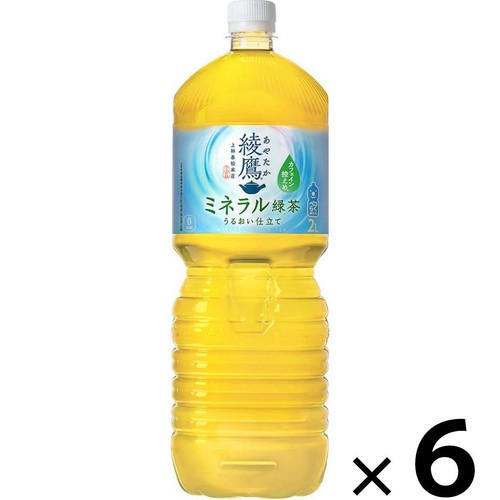 コカ・コーラ 綾鷹ミネラル緑茶 1ケース 2000ml x 6本