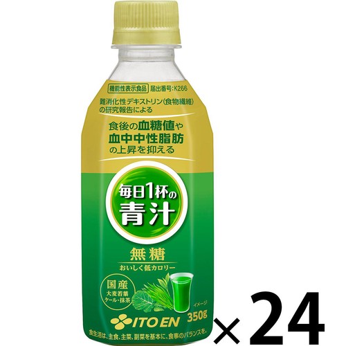 伊藤園 毎日1杯の青汁無糖 1ケース 350g x 24本
