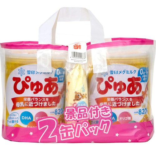 雪印メグミルク ぴゅあ 2缶パック (820g x 2) Green Beans