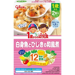 江崎グリコ 1歳からの幼児食 白身魚とひじきの和風煮 2食入 85g x 2袋