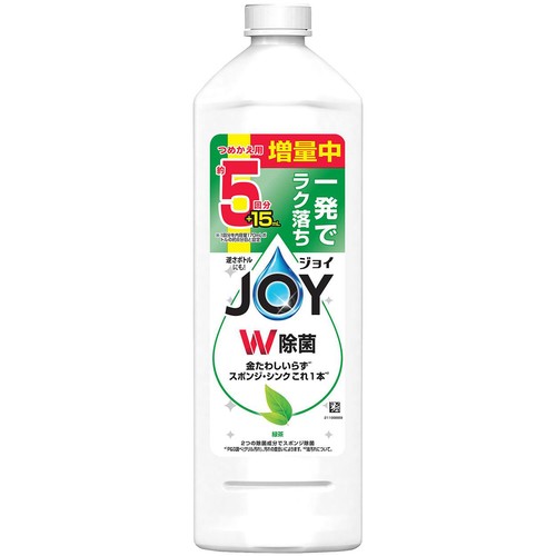 P&G ジョイ W除菌 食器用洗剤 緑茶の香り つめかえ用 特大 増量中 685mL