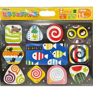 しまぐる エポック社 ピクチュアパズル しましまぐるぐる 1.5才以上 Green Beans