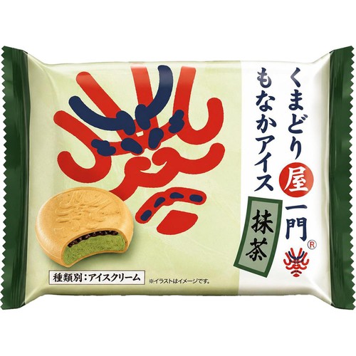 小島屋乳業製菓 くまどり屋一門 もなかアイス 抹茶 80ml Green Beans