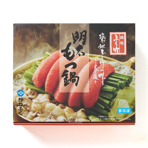 冷凍】ふく竹 明太もつ鍋セット 1365g Green Beans | グリーンビーンズ