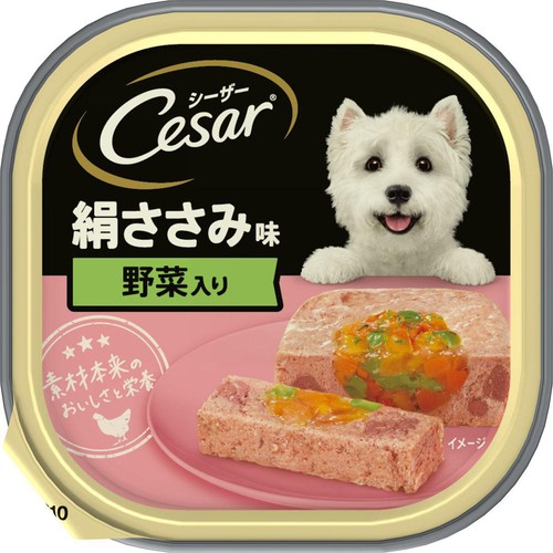 【ペット用】 マースジャパン シーザー 絹ささみ味 野菜入り 100g