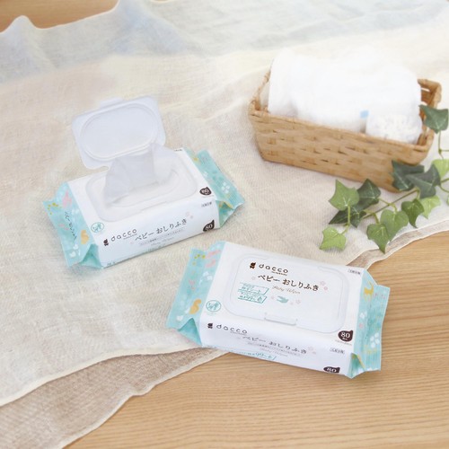 ダッコ ベビーおしりふきフタ付 80枚 Green Beans | グリーンビーンズ