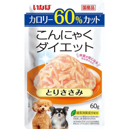 【ペット用】 いなば こんにゃくダイエット とりささみ 60g