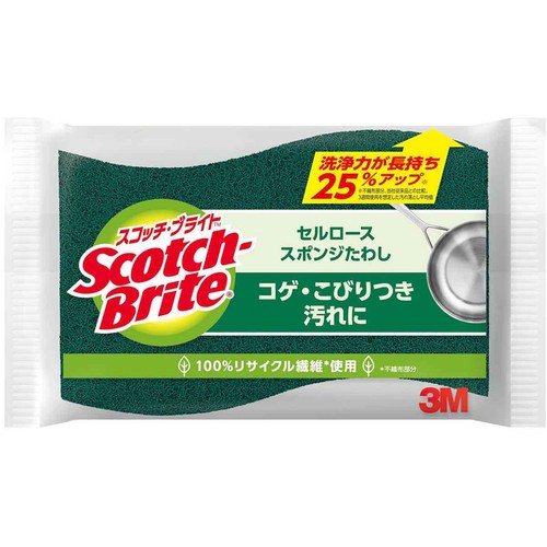 スリーエムジャパン スコッチ・ブライト セルローススポンジたわし C−31S 1個