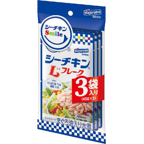 はごろもフーズ シーチキンSmile Lフレーク 3袋入(45g x 3) Green
