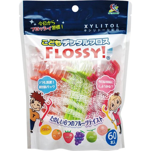 UFCサプライ こどもデンタルフロス FLOSSY 60本入