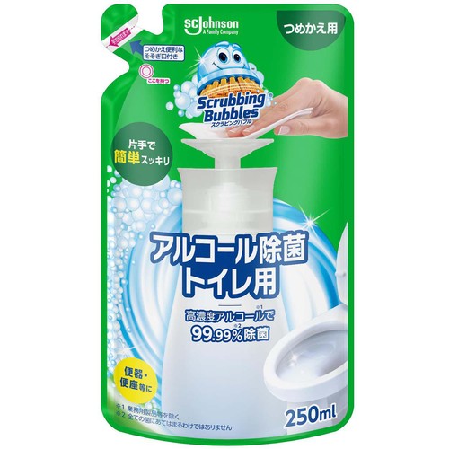 ジョンソン スクラビングバブルアルコール除菌トイレ用 つめかえ 250ml