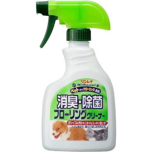 【ペット用】 リンレイ  リビングわん&にゃん 消臭・除菌フローリングクリーナー 400ml