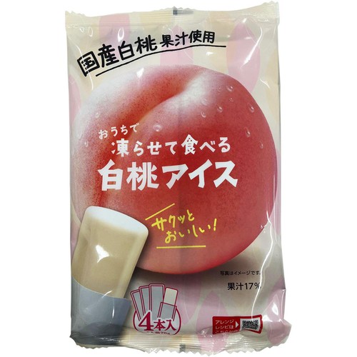 谷尾食糧 凍らせて食べる白桃アイス 4本入
